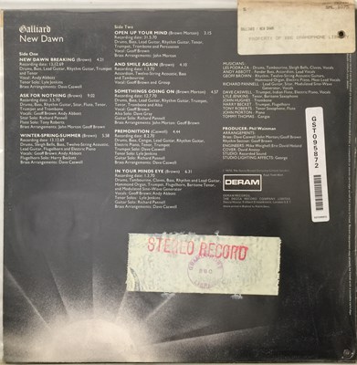 Lot 145 - GALLIARD - NEW DAWN LP (UK STEREO ORIGINAL - DERAM - SML.1075)