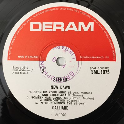 Lot 145 - GALLIARD - NEW DAWN LP (UK STEREO ORIGINAL - DERAM - SML.1075)