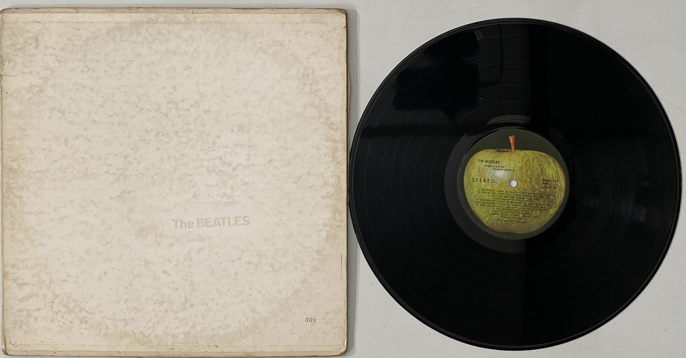 【LP レコード】THE BEATLES ホワイトアルバム SWBO-101 The Beatles – The Beatles White Album Numbered 1968 2LP SWBO