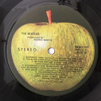 Lot 81 - THE BEATLES - WHITE ALBUM LP (SWBO-101 - US ORIGINAL PRESS - LOW NUMBER 008)