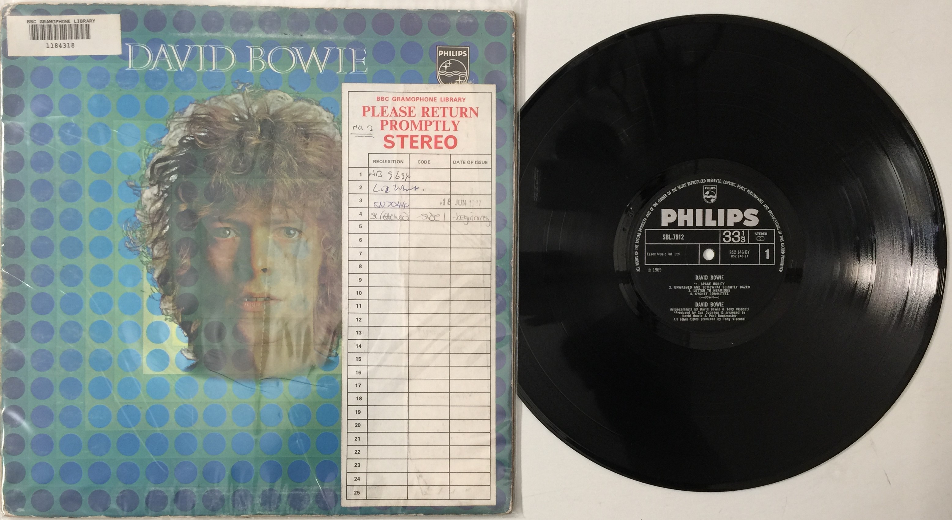 米2x7” David Bowie Space Oddity 0190295473792 Parlophone, Philips 未開封 /00330 27