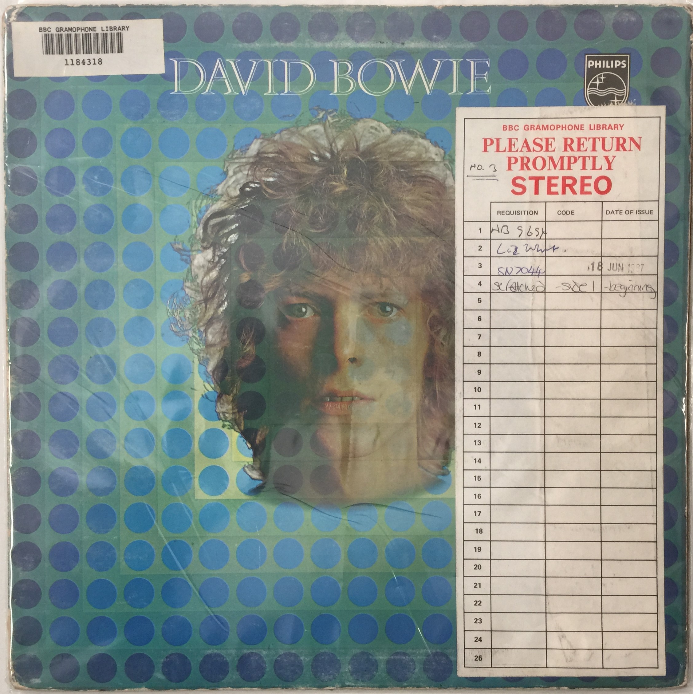 Lot 152 - DAVID BOWIE - S/T LP (UK STEREO ORIGINAL -