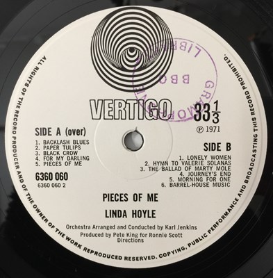 Lot 157 - LINDA HOYLE - PIECES OF ME LP (UK VERTIGO 'SWIRL' - 6360 060)