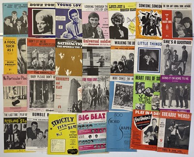 Lot 27 - SHEET MUSIC COLLECTION INC BEATLES / STONES.