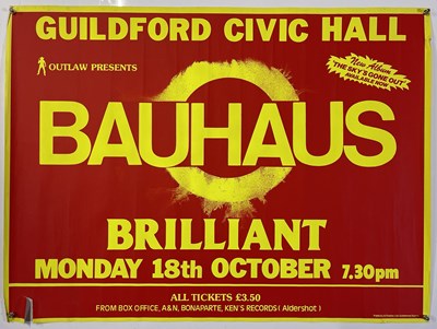 Lot 141 - BAUHAUS - ORIGINAL 1982 CONCERT POSTER.