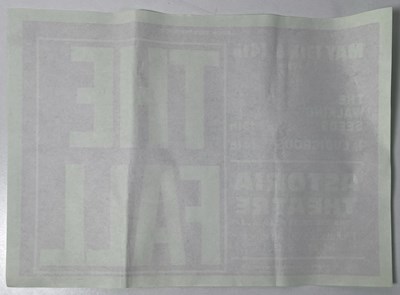 Lot 442 - MARK E. SMITH / THE FALL - AN ORIGINAL 1987 CONCERT POSTER.