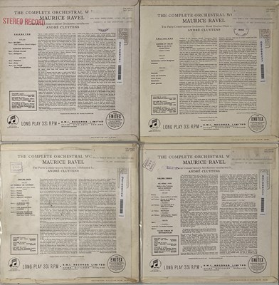 Lot 102 - ANDRE CLYTENS - RAVEL COMPLETE ORCHESTRAL WORKS VOLUMES 1 TO 4 (SAX 2476/9)