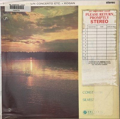 Lot 103 - LEONID KOGAN - TCHAIKOVSKY CONCERTO IN D MAJOR LP (SECOND UK STEREO PRESSING - COLUMBIA SAX 2323)