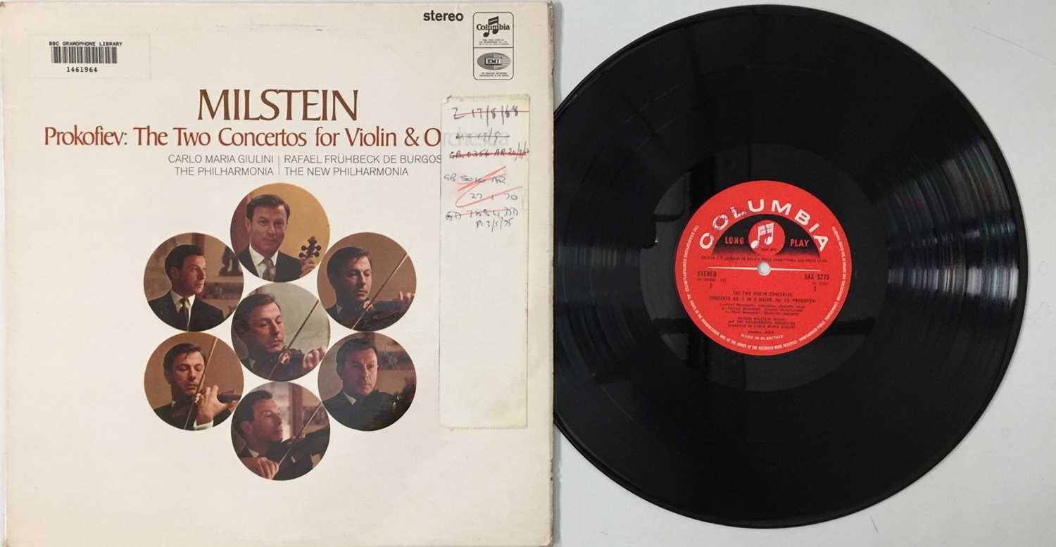 Lot 108 - NATHAN MILSTEIN - PROKOFIEV: THE TWO CONCERTOS FOR VIOLIN & ORCHESTRA LP (ORIGINAL UK STEREO RECORDING - COLUMBIA SAX 5275)