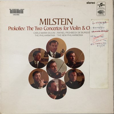 Lot 108 - NATHAN MILSTEIN - PROKOFIEV: THE TWO CONCERTOS FOR VIOLIN & ORCHESTRA LP (ORIGINAL UK STEREO RECORDING - COLUMBIA SAX 5275)