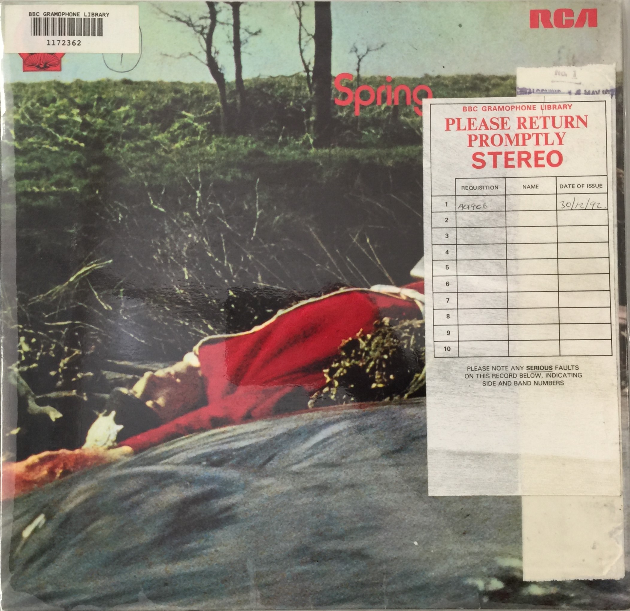 Lot 210 - SPRING - SPRING LP (RCA - NE 6 - ORIGINAL UK