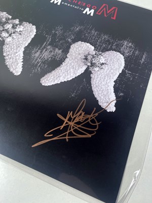 Lot 203 - DEPECHE MODE - MEMENTORI MORI WITH SIGNED MARTIN GORE ART PRINT.