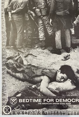 Lot 145 - DEAD KENNEDYS - BEDTIME FOR DEMOCRACY ORIGINAL PROMOTIONAL POSTER.