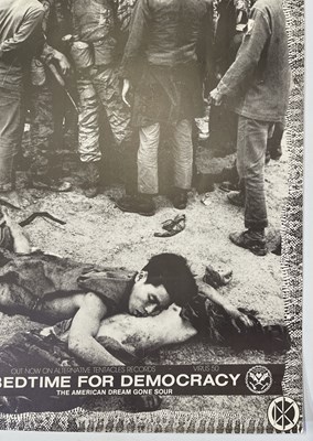 Lot 145 - DEAD KENNEDYS - BEDTIME FOR DEMOCRACY ORIGINAL PROMOTIONAL POSTER.