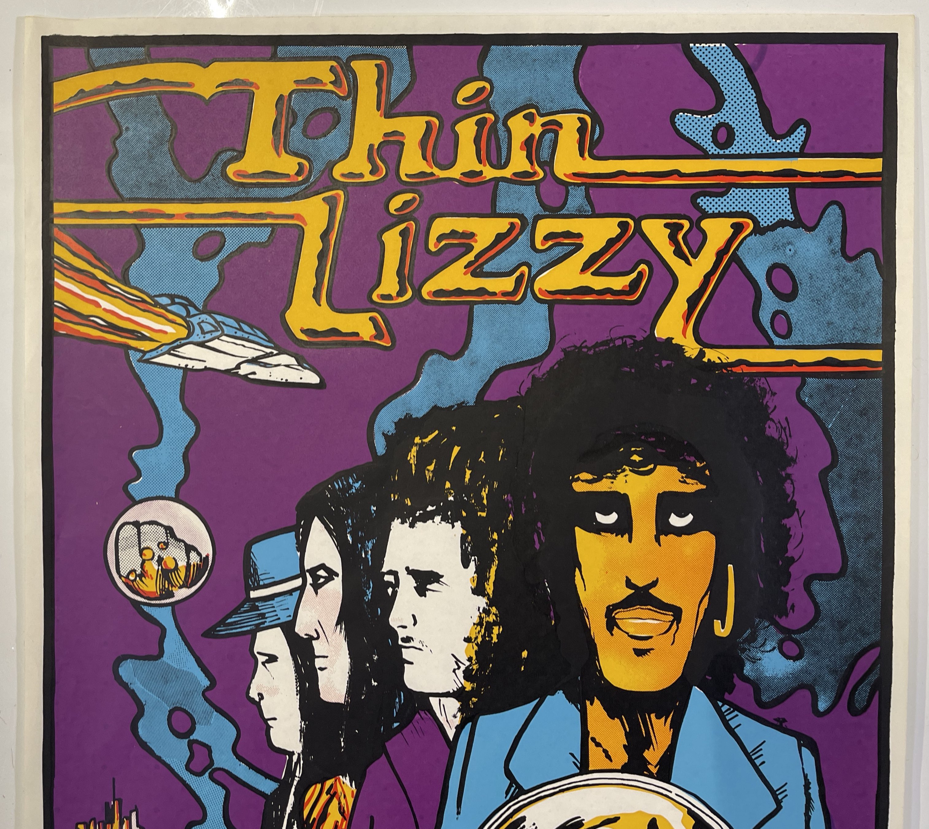 【貴重】Thin Lizzy at Last B2ポスター Lot 148 - THIN LIZZY - ORIGINAL 1974 DERBY CONCERT