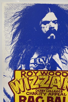 Lot 152 - ROY WOOD / WIZZARD - ORIGINAL 1973 DERBY CONCERT POSTER.