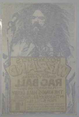 Lot 152 - ROY WOOD / WIZZARD - ORIGINAL 1973 DERBY CONCERT POSTER.