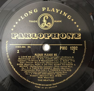 Lot 612 - THE BEATLES - PLEASE PLEASE ME LP (1ST UK MONO 'BLACK AND GOLD' - PMC 1202).