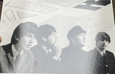 Lot 340 - THE BEATLES FULLY SIGNED PHOTOGRAPH.