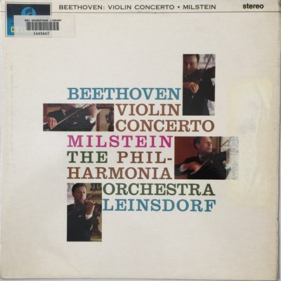 Lot 2 - MILSTEIN/ LEINSDORF - BEETHOVEN: VIOLIN CONCERTO LP (UK STEREO - COLUMBIA - SAX 2508)