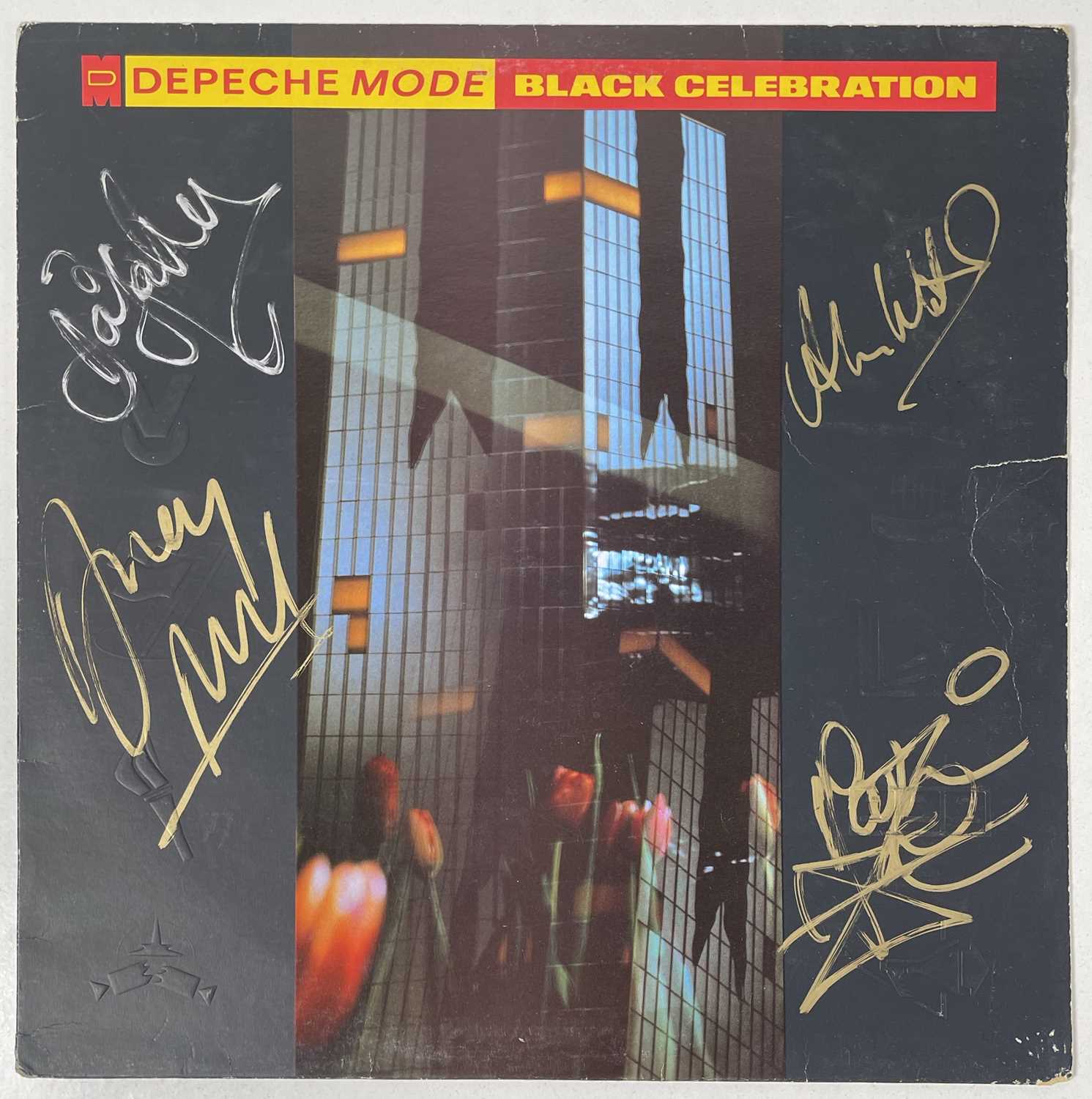 Lot 235 - DEPECHE MODE - SIGNED BLACK CELEBRATION LP.