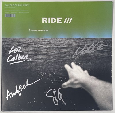 Lot 464 - RIDE - A FULLY SIGNED 'THIS IS NOT A SAFE PLACE' LP.