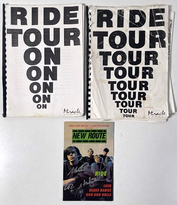 Lot 466 - RIDE - MARK GARDENER USED AND INSCRIBED TOUR ITINERARIES.