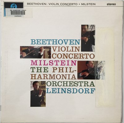 Lot 15 - NATHAN MILSTEIN - BEETHOVEN VIOLIN CONCERTO LP (SECOND UK STEREO PRESSING - COLUMBIA SAX 2508)
