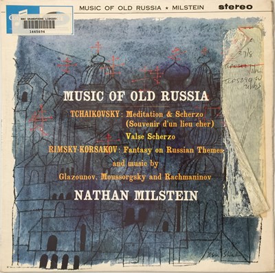 Lot 16 - NATHAN MILSTEIN - MUSIC OF OLD RUSSIA LP (ORIGINAL UK STEREO RECORDING - COLUMBIA SAX 2563)