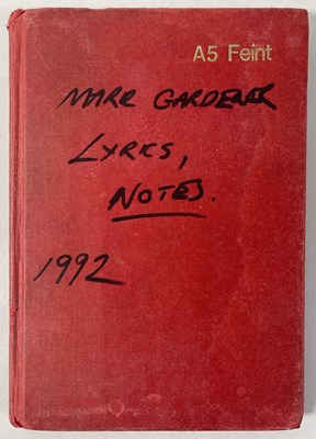 Lot 477 - RIDE - MARK GARDENER'S WORKING LYRICS BOOK - 1992.