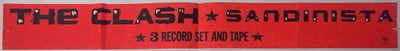 Lot 521 - THE CLASH - ORIGINAL SANDINISTA PROMO BANNER.