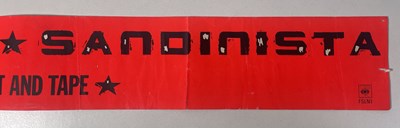 Lot 521 - THE CLASH - ORIGINAL SANDINISTA PROMO BANNER.