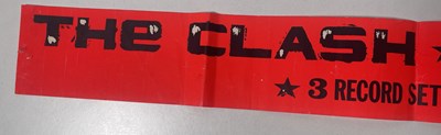 Lot 521 - THE CLASH - ORIGINAL SANDINISTA PROMO BANNER.