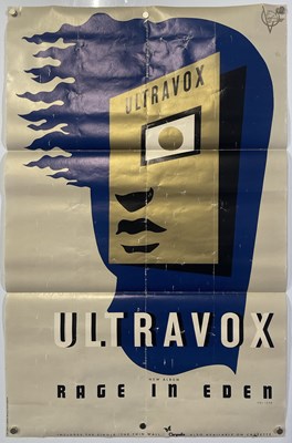 Lot 163 - ULTRAVOX - ORIGINAL RAGE IN EDEN PROMO POSTER.