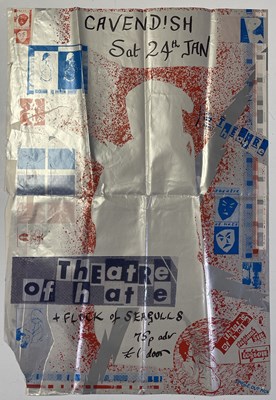 Lot 158 - THEATRE OF HATE - 1981 MANCHESTER CONCERT POSTER.