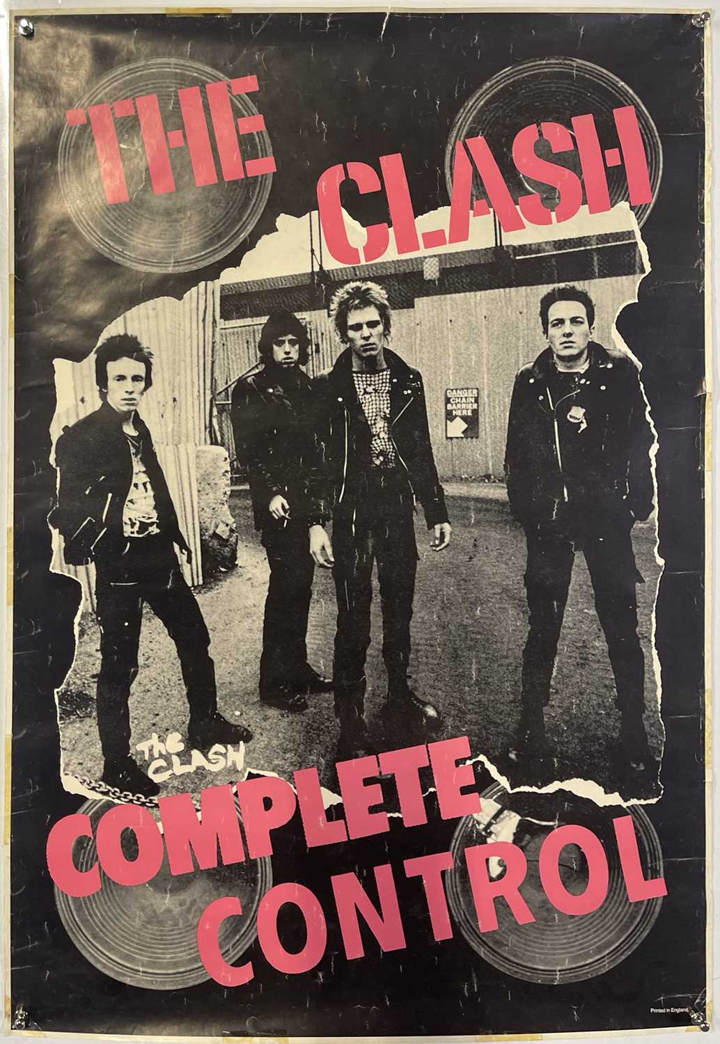 Lot 160 - THE CLASH - ORIGINAL COMPLETE CONTROL POSTER.