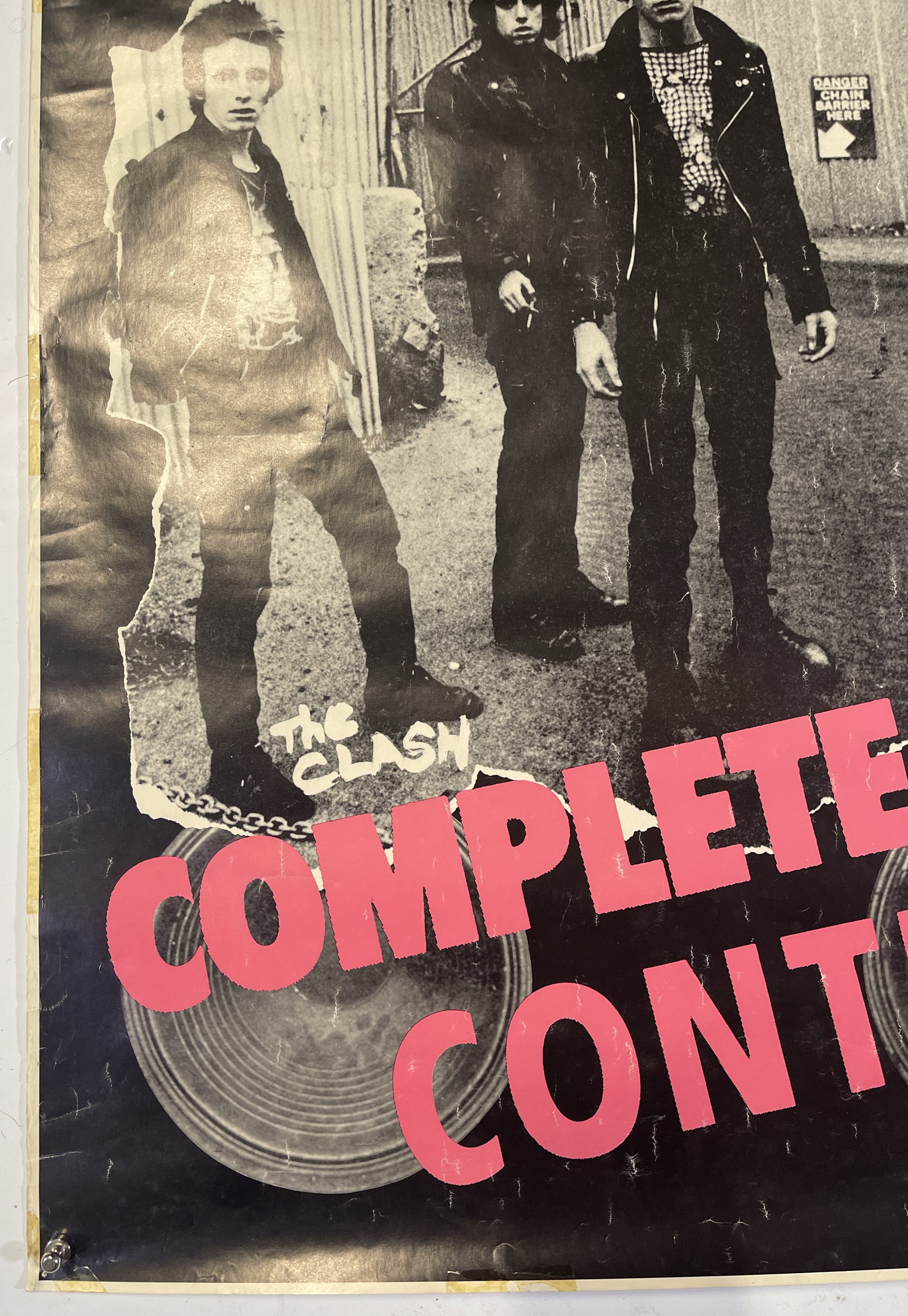Complete Control Poster Lot 160 - THE CLASH - ORIGINAL COMPLETE CONTROL POSTER.