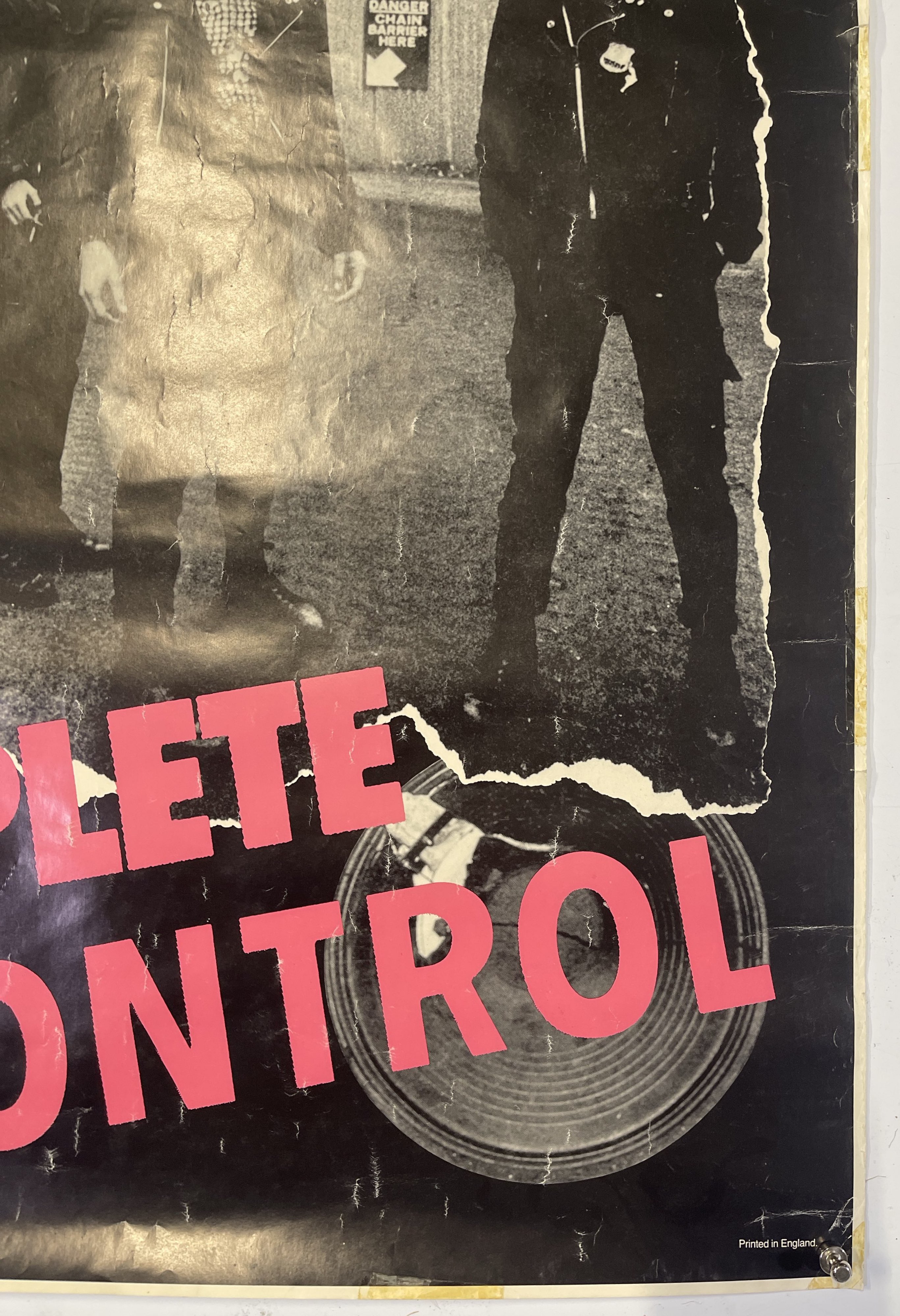 Complete Control Poster Lot 160 - THE CLASH - ORIGINAL COMPLETE CONTROL POSTER.