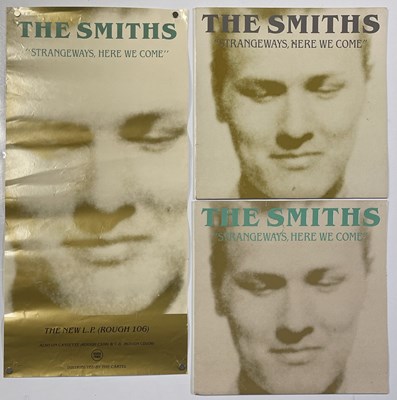 Lot 501 - THE SMITHS - STRANGEWAYS.. PROMO POSTER AND LP SLEEVE VARIANTS INC GREEN TEXT.