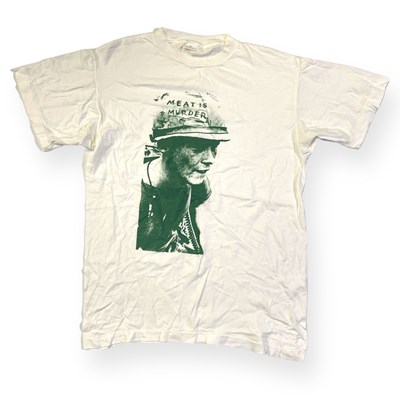 Lot 507 - THE SMITHS  - ORIGINAL C 1980S MEAT IS MURDER T-SHIRT DESIGN.