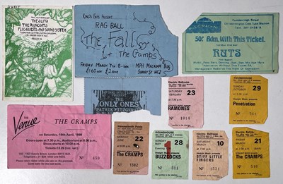 Lot 102 - CONCERT TICKET COLLECTION - PUNK TICKETS.