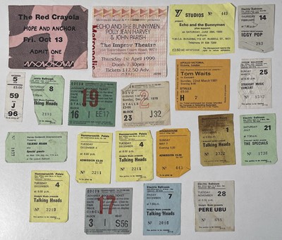 Lot 104 - TICKET COLLECTION - INDIE / NEW WAVE C 1980S INC ECHO ATB.