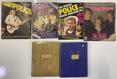 Lot 24 - STING / THE POLICE - ORIGINAL C 1980S SCRAPBOOKS INC FAN CLUB MAGAZINES.