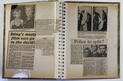 Lot 24 - STING / THE POLICE - ORIGINAL C 1980S SCRAPBOOKS INC FAN CLUB MAGAZINES.