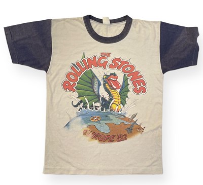 Lot 307 - THE ROLLING STONES - ORIGINAL 1982 TOUR T-SHIRT.