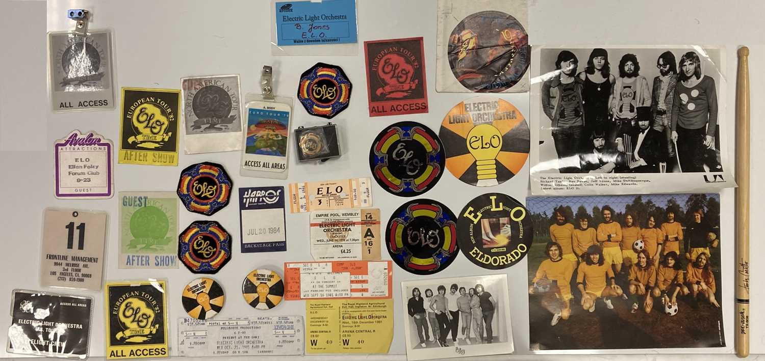 Lot 367 - ELECTRIC LIGHT ORCHESTRA CONCERT MEMORABILIA