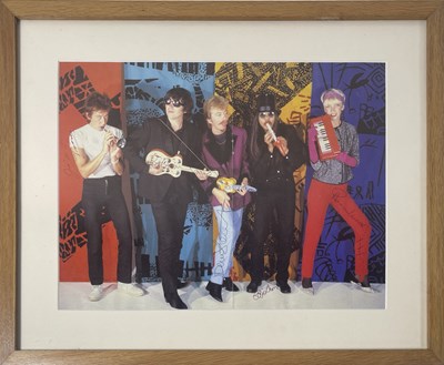 Lot 216 - THE EURYTHMICS INTEREST - THE TOURISTS  - A FULLY SIGNED PAGE.