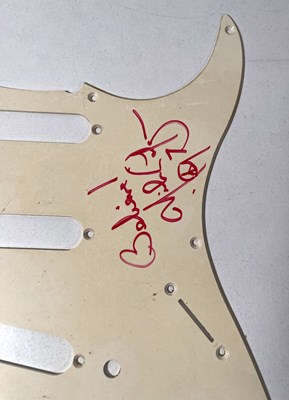 Lot 220 - SIGNED GUITAR SCRATCHPLATES - NILS LOFGREN / WILKO JOHNSON / MARK KNOPFLER.