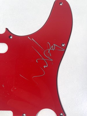 Lot 220 - SIGNED GUITAR SCRATCHPLATES - NILS LOFGREN / WILKO JOHNSON / MARK KNOPFLER.