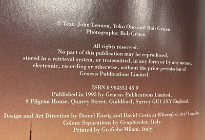Lot 120 - Genesis Publications - Sometime in NYC - John Lennon / Yoko Ono